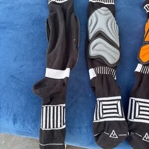 Men's Black Padded Athletic Socks with Impact Protection